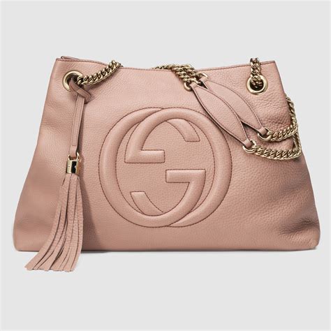 gucci soho shoulder bag pink|Gucci soho shoulder bag price.